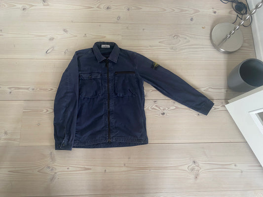 Stone Island 'COTTON ZIPPED OVERSHIRT' Jakke