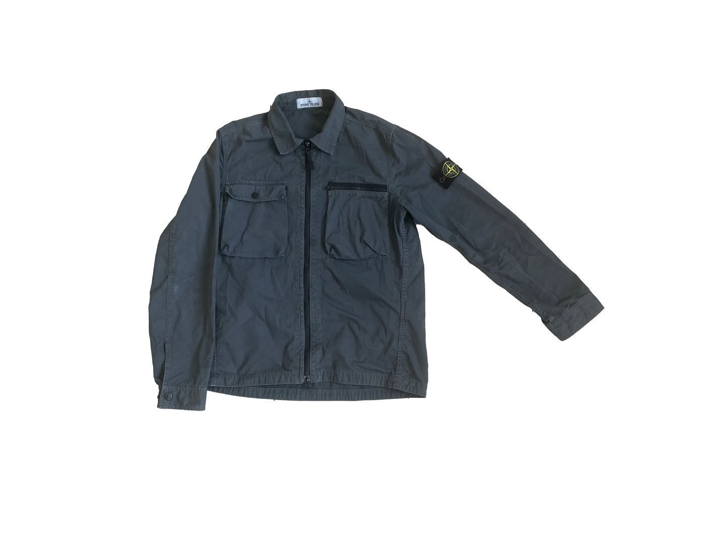 Stone Island 'COTTON ZIPPED OVERSHIRT' Jakke