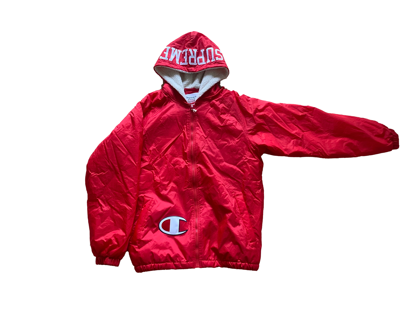 Supreme X Champion 'SHERPA LINED HOODED JACKET' Jakke