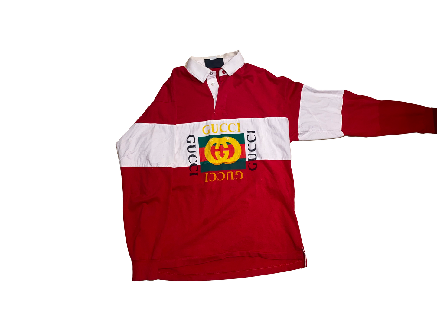 Gucci 'RETRO LOGO RUGBY' Long Sleeve Tee